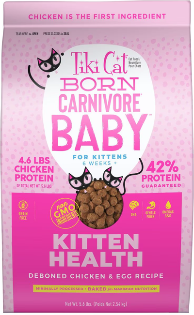 Tiki Cat Born Carnivore High Protein Kitten Chicken & Egg