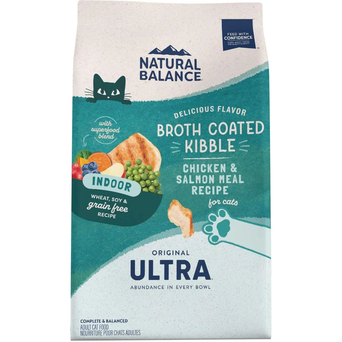 Natural Balance Original Ultra Indoor Chicken & Salmon Meal Dry Cat Food - 2.7 Kg - Cat Food - Natural Balance - PetMax Canada