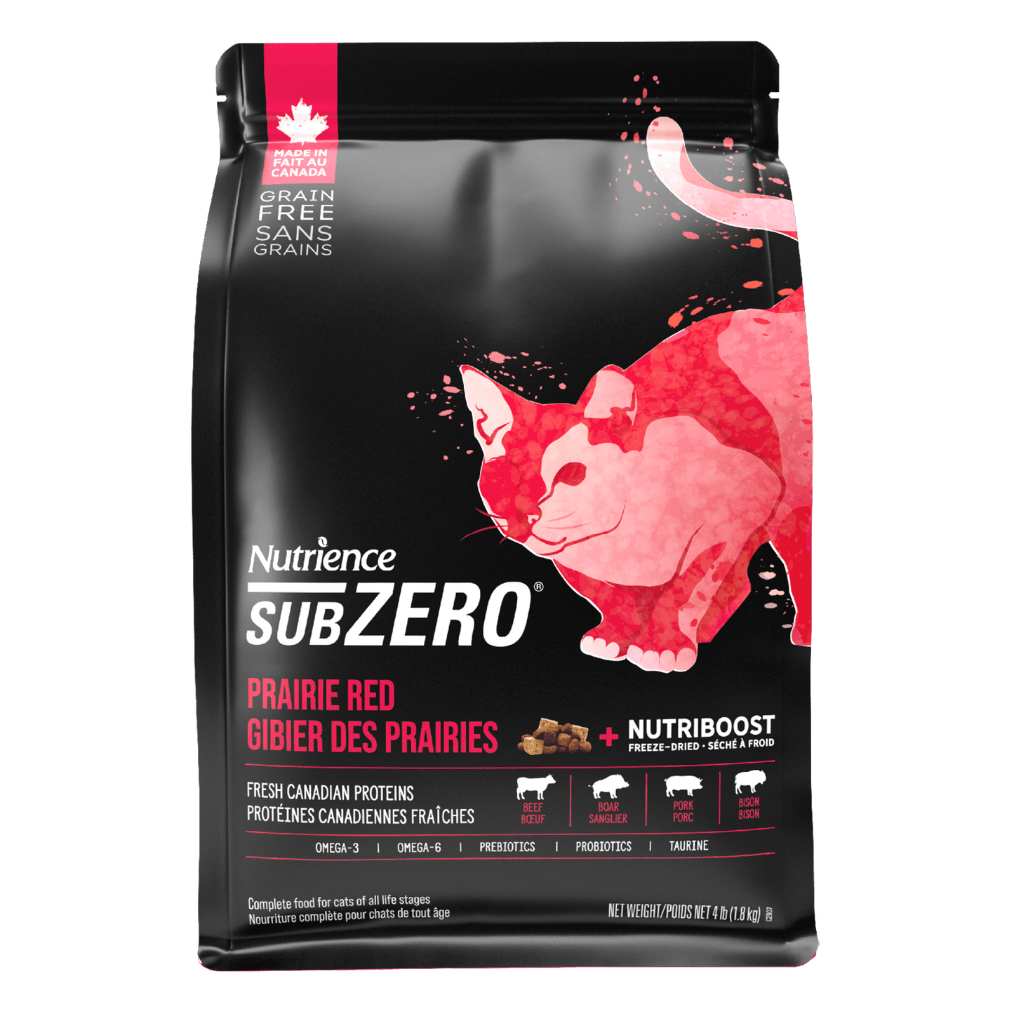 Nutrience Grain Free Cat Food SubZero Prairie Red - 2.27 Kg - Cat Food - Nutrience Pet Food - PetMax Canada