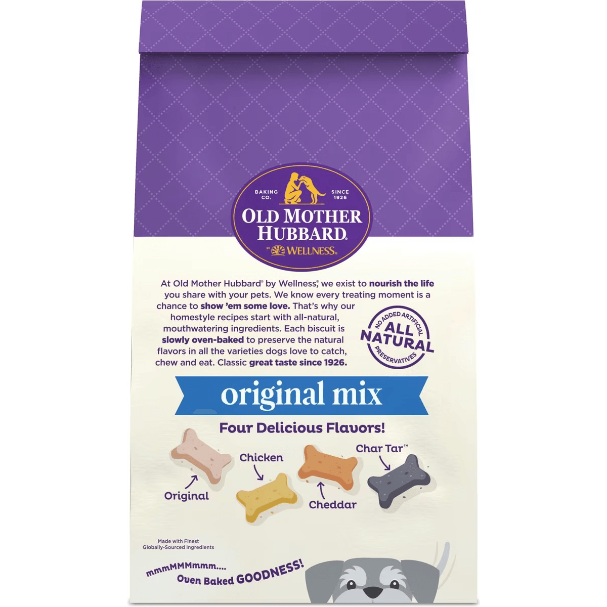 Old Mother Hubbard Classic Original Mix Natural Oven-Baked Biscuits Dog Treats - Mini / 567g - Dog Treats - Old Mother Hubbard - PetMax Canada