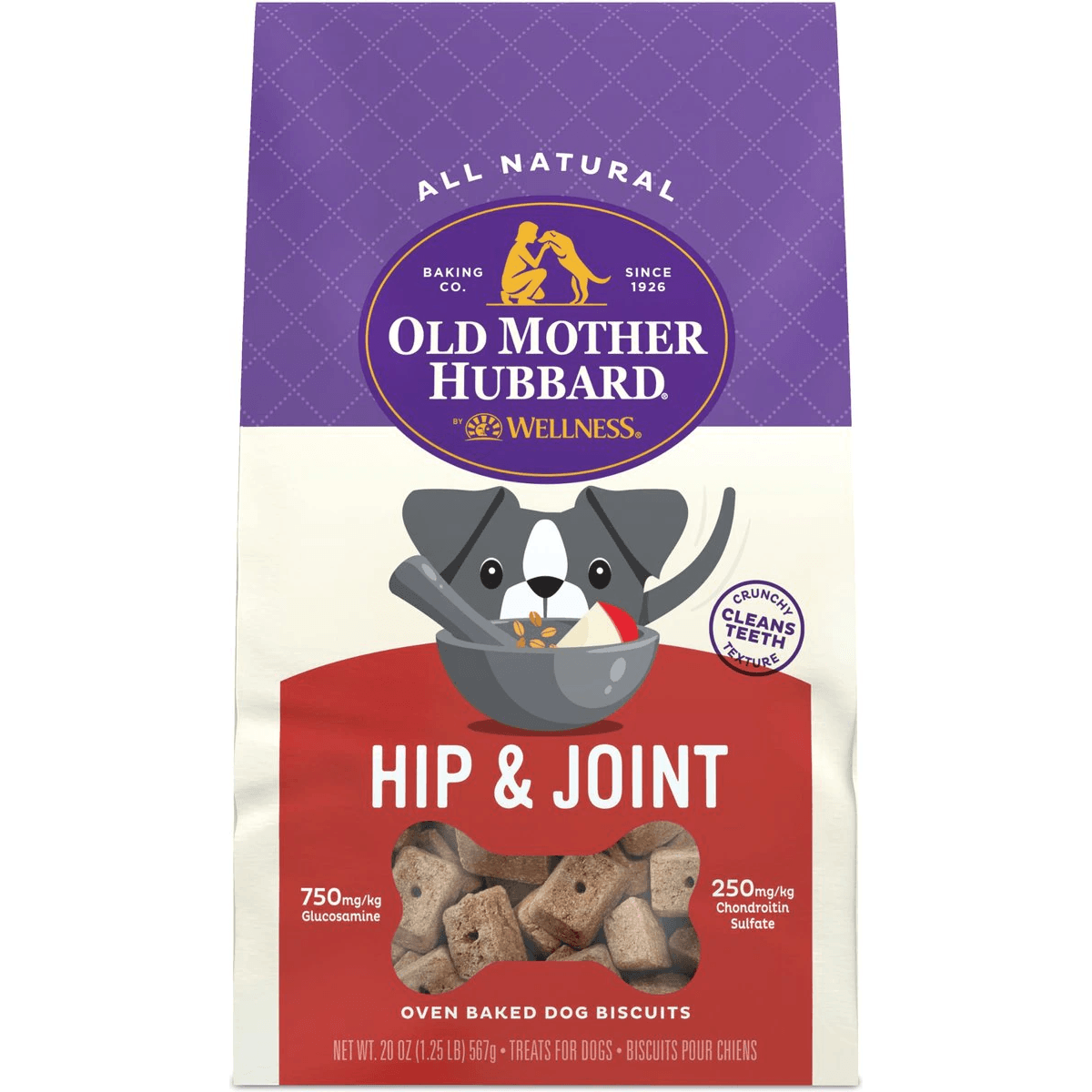 Old Mother Hubbard Hip & Joint Natural Oven-Baked Biscuits Dog Treats - 567g - Dog Treats - Old Mother Hubbard - PetMax Canada