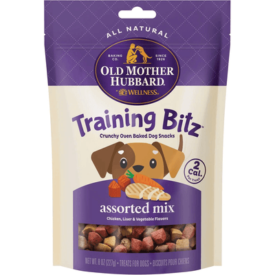 Old Mother Hubbard Training Bitz Assorted Mix Natural Oven-Baked Biscuits Dog Treats - 227g - Dog Treats - Old Mother Hubbard - PetMax Canada