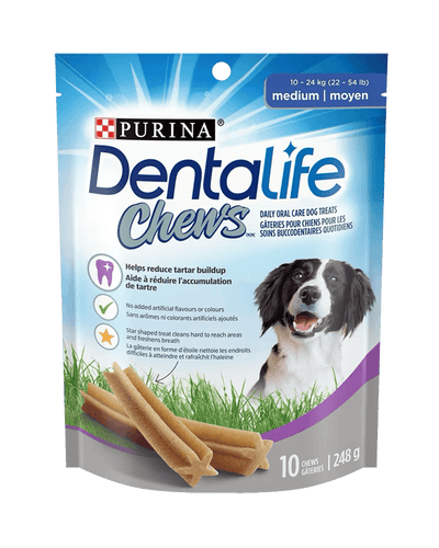 Purina Dentalife Medium Dog Dental Chews - 248g - Dog Treats - Dentalife - PetMax Canada