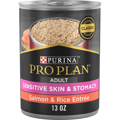 Purina Pro Plan Canned Dog Food Adult Sensitive Skin & Stomach - 369g - Canned Dog Food - Purina Pro Plan - PetMax Canada
