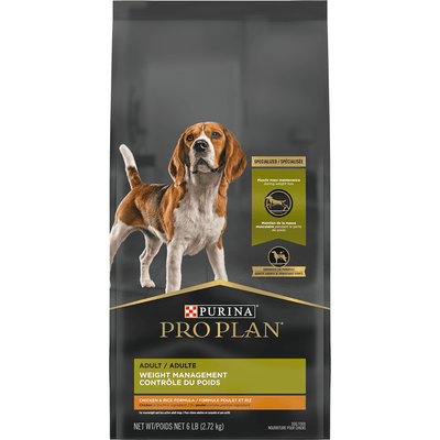 Purina Pro Plan Weight Management Dog Food With Probiotics for Dogs Chicken & Rice Formula - 2.72 Kg - Dog Food - Purina Pro Plan - PetMax Canada