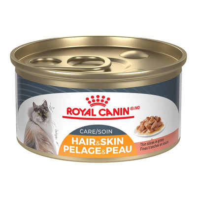 Royal Canin Canned Cat Food Adult Hair & Skin Care Thin Slices In Gravy - 85g - Canned Cat Food - Royal Canin - PetMax Canada