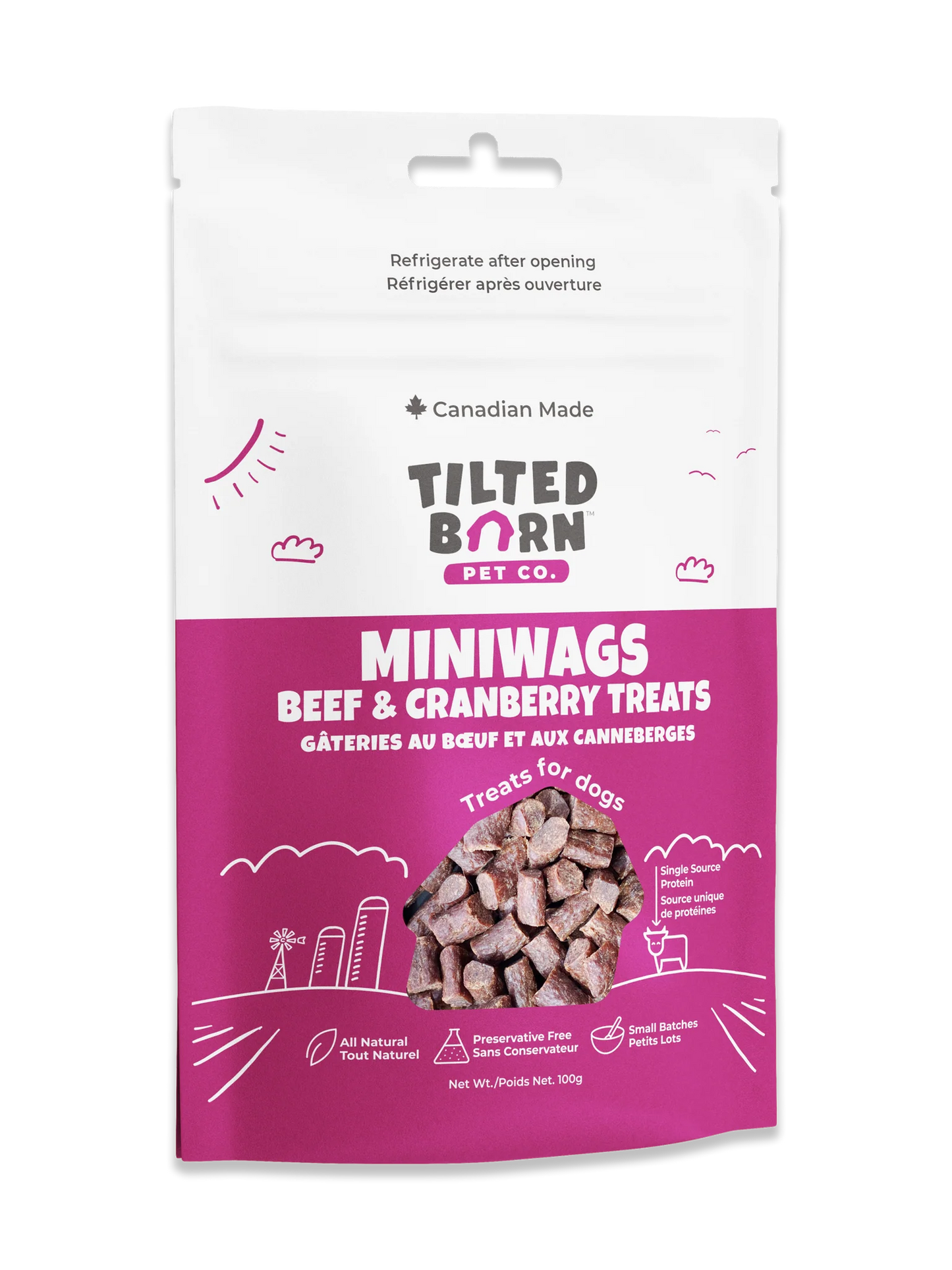 Tilted Barn Canadian Beef & Cranberry Mini Wag