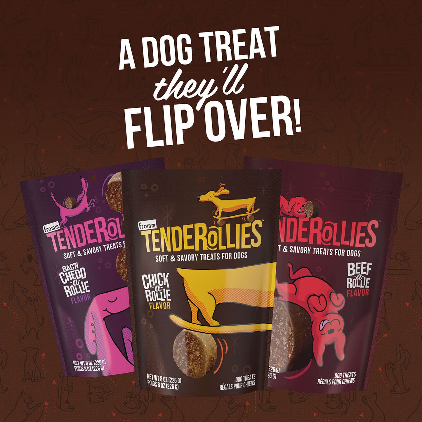 Fromm Tenderollies Beef-A-Rollie Dog Treats