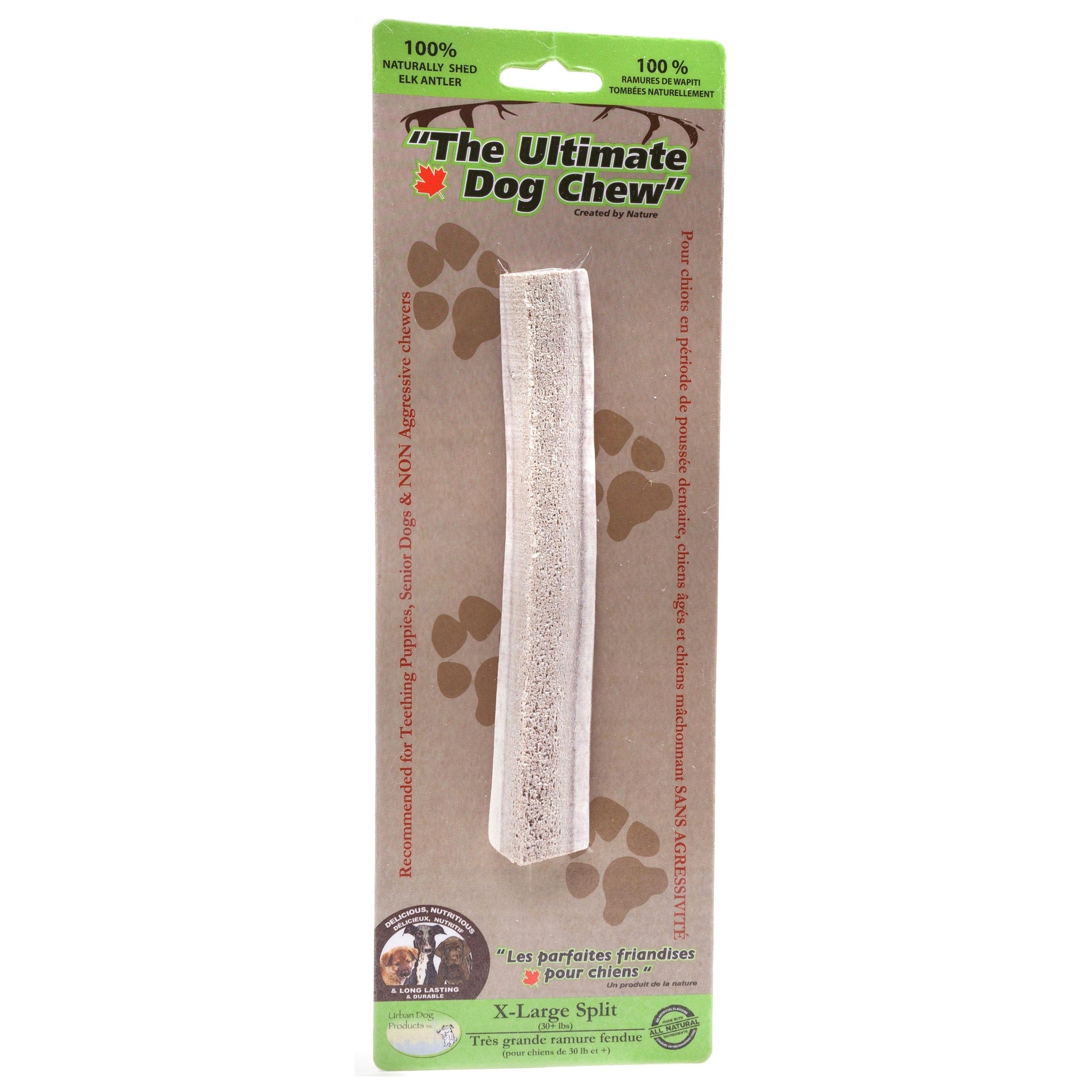 Ultimate Chew Split Elk Antler - Medium - Antlers - Rolf C Hagen Inc. - PetMax Canada