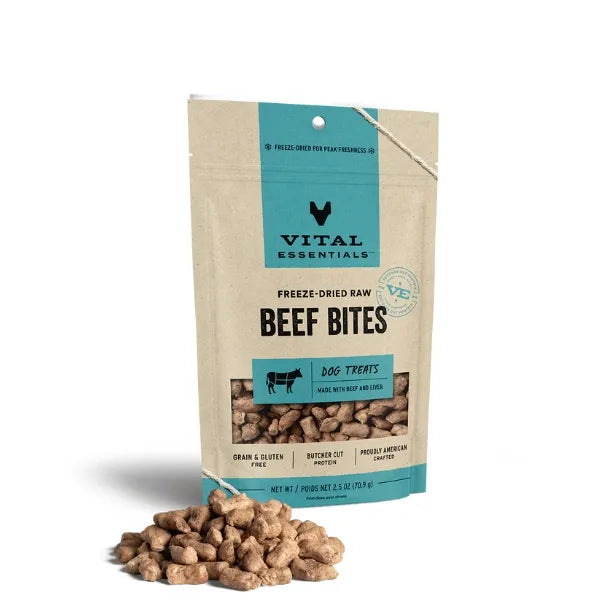 Vital Essentials Freeze Dried Treats Beef Bites