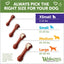 Whimzees Natural Grain Free Daily Dental Long Lasting Dog Treats Brushzees - X-Small - Natural Chews - Whimzees - PetMax Canada