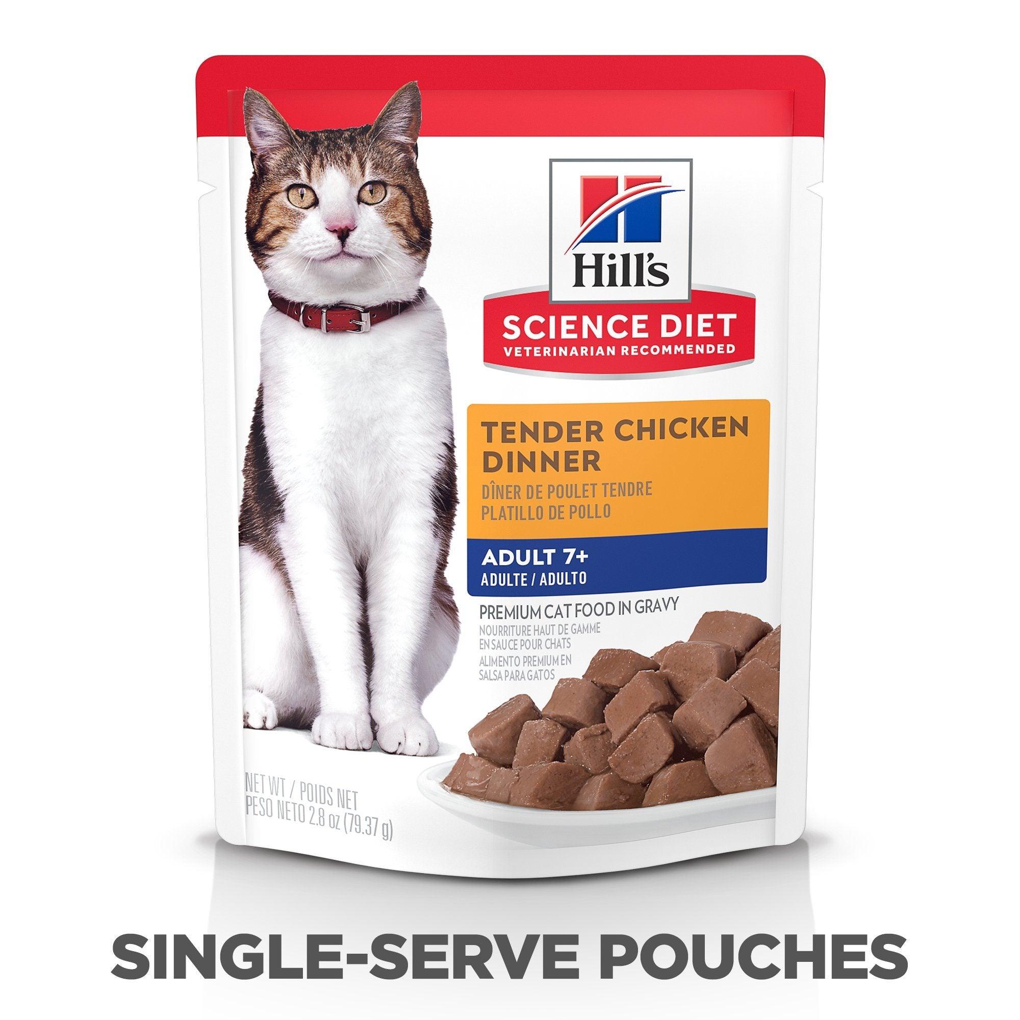 Hill s Science Diet Senior 7 Wet Cat Food Chicken 79g pouch