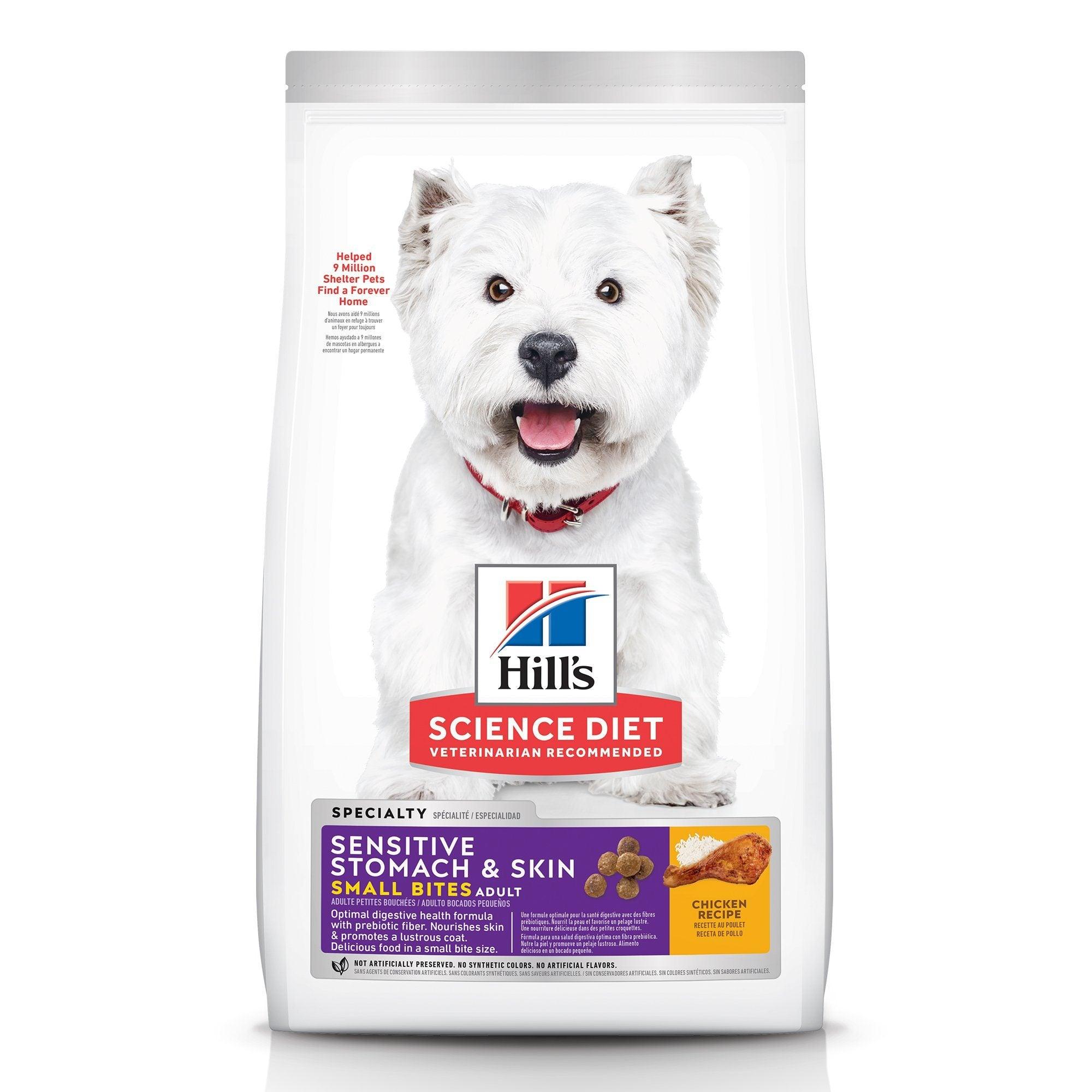 Hill s Science Diet Adult Sensitive Stomach Skin Small Bites Dry Dog Food Chicken Recipe 6.8 Kg Bag