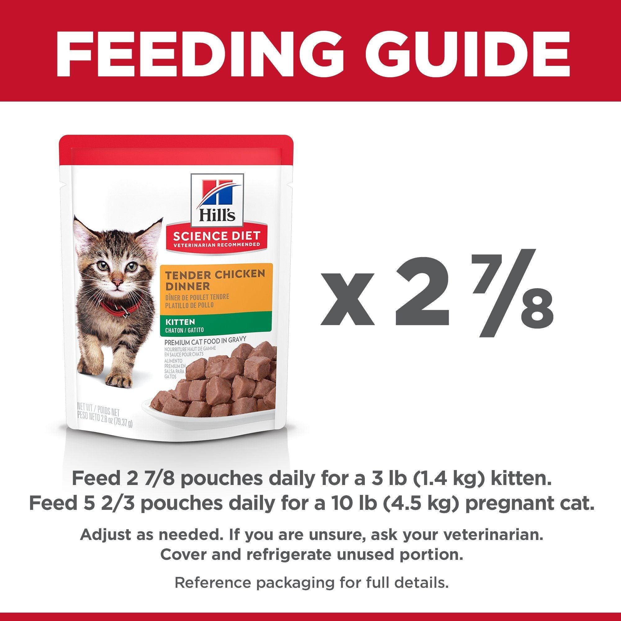 Hill s Science Diet Kitten Wet Cat Food Chicken 79g pouch PetMax