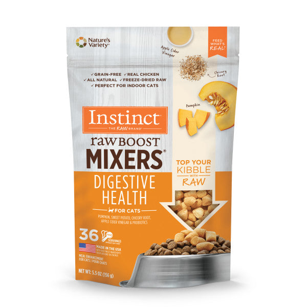 Instinct Freeze-Dried Raw Boost Mixers Grain-Free Digestive Health Recipe Cat Food Topper  Cat Treats  | PetMax Canada