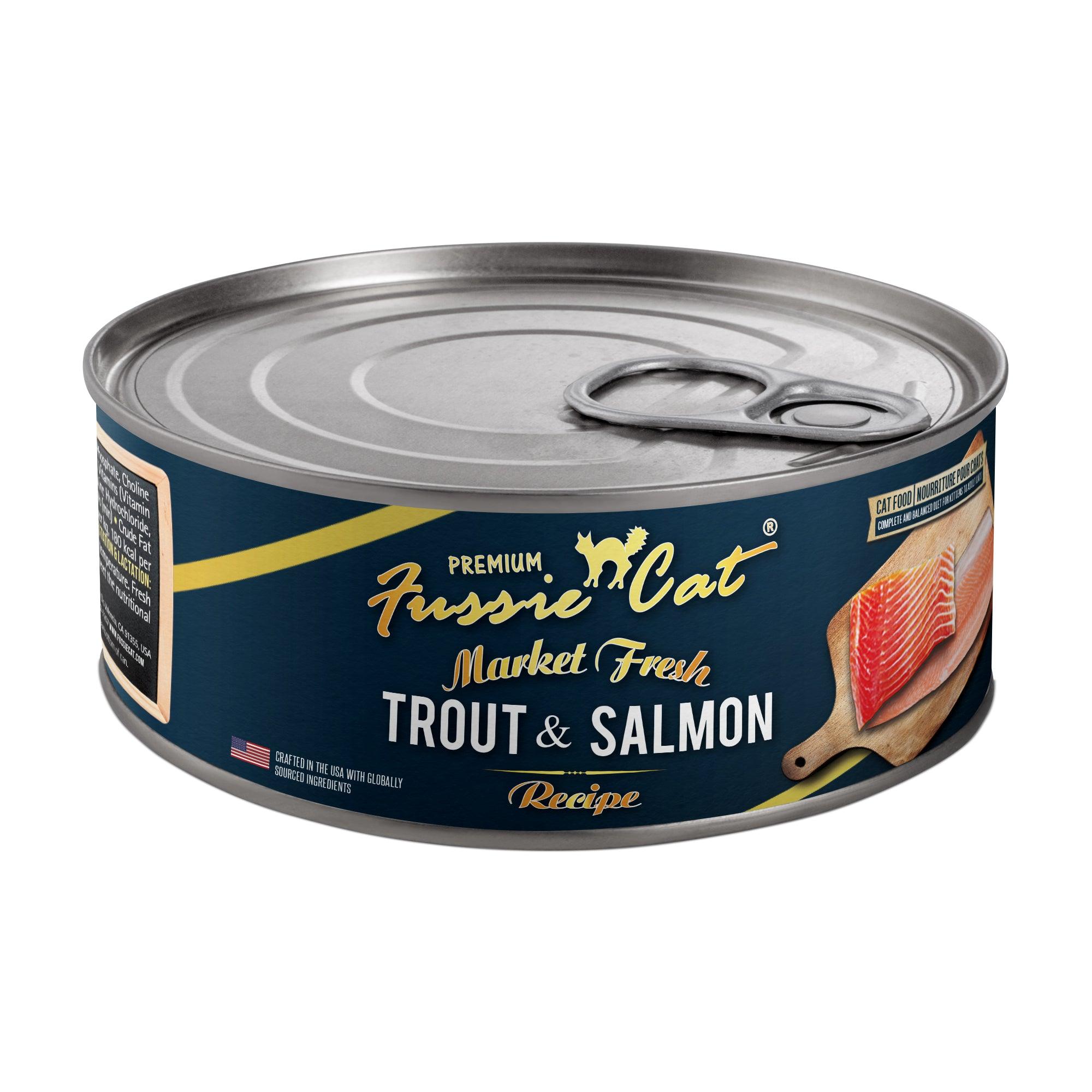 Fussie Market Fresh Trout and Salmon Canned Cat Food