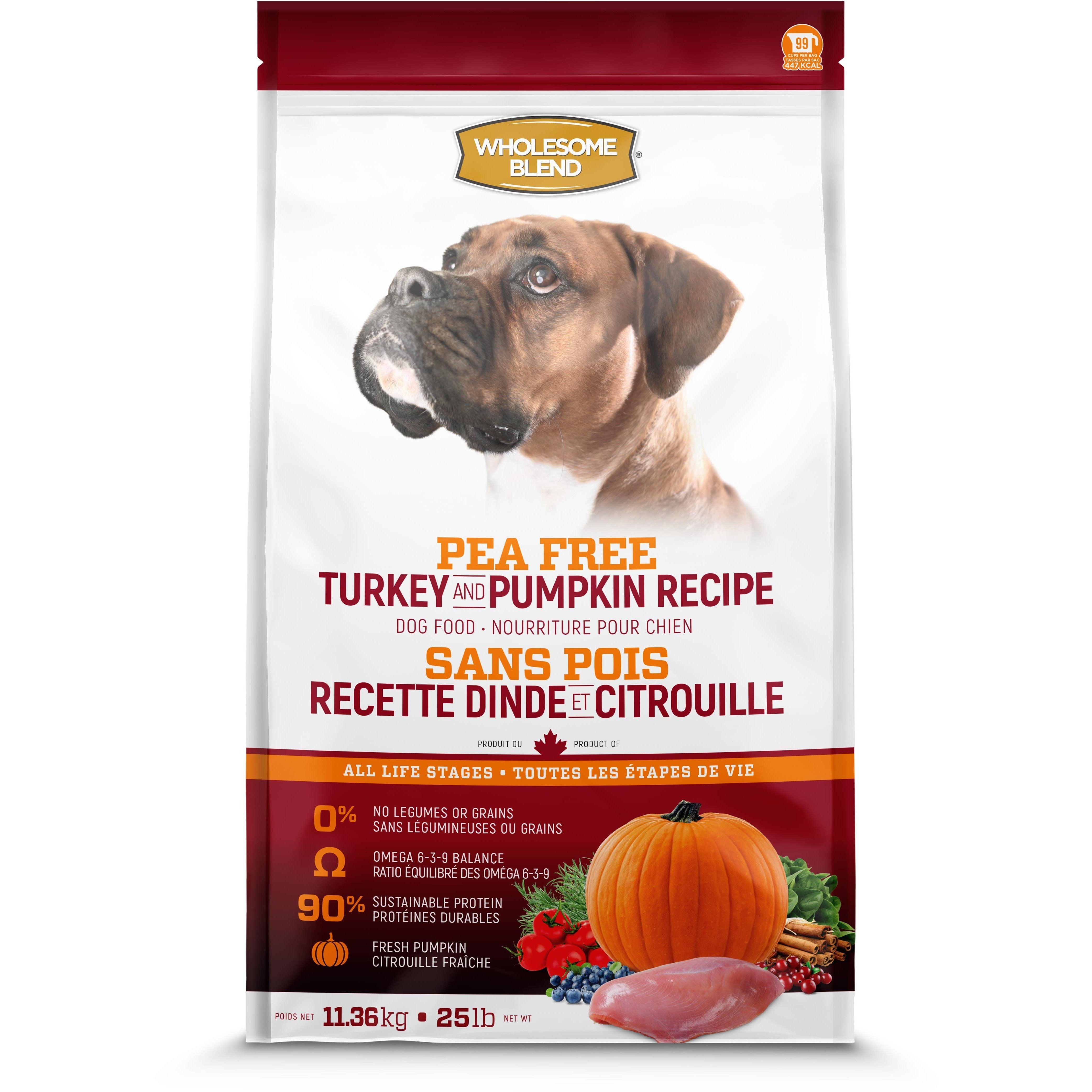 Wholesome Blend All Life Stages Pea Free Turkey Pumpkin Dog Food PetMax