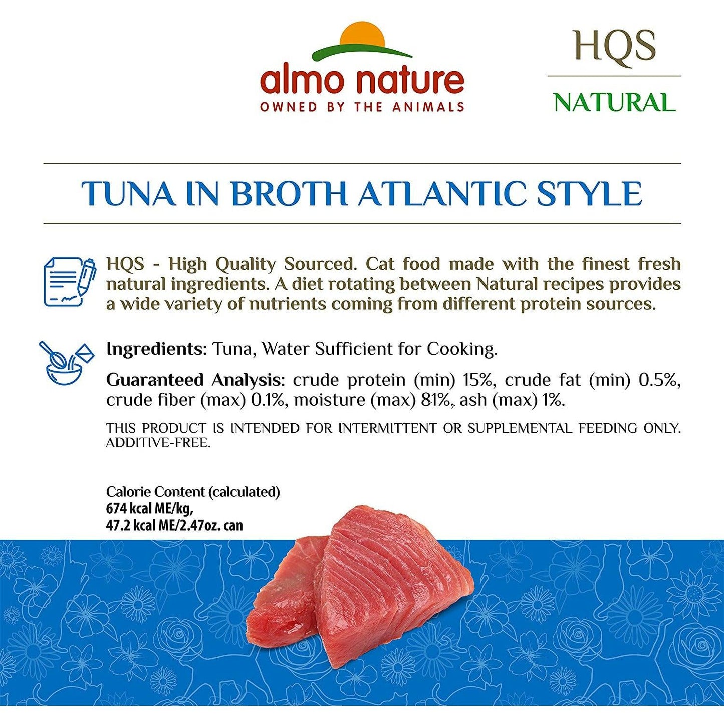 Almo Nature Natural Atlantic Tuna - 70g - Canned Cat Food - Almo Nature - PetMax Canada