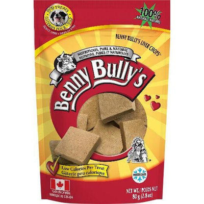 Benny Bullies Beef Liver Chops Dog Treats - 40g - Dog Treats - Benny Bully's - PetMax Canada