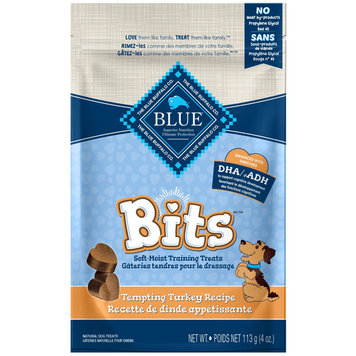 Blue Bits Dog Treats Soft Moist Turkey - 113g - Dog Treats - Blue Buffalo - PetMax Canada