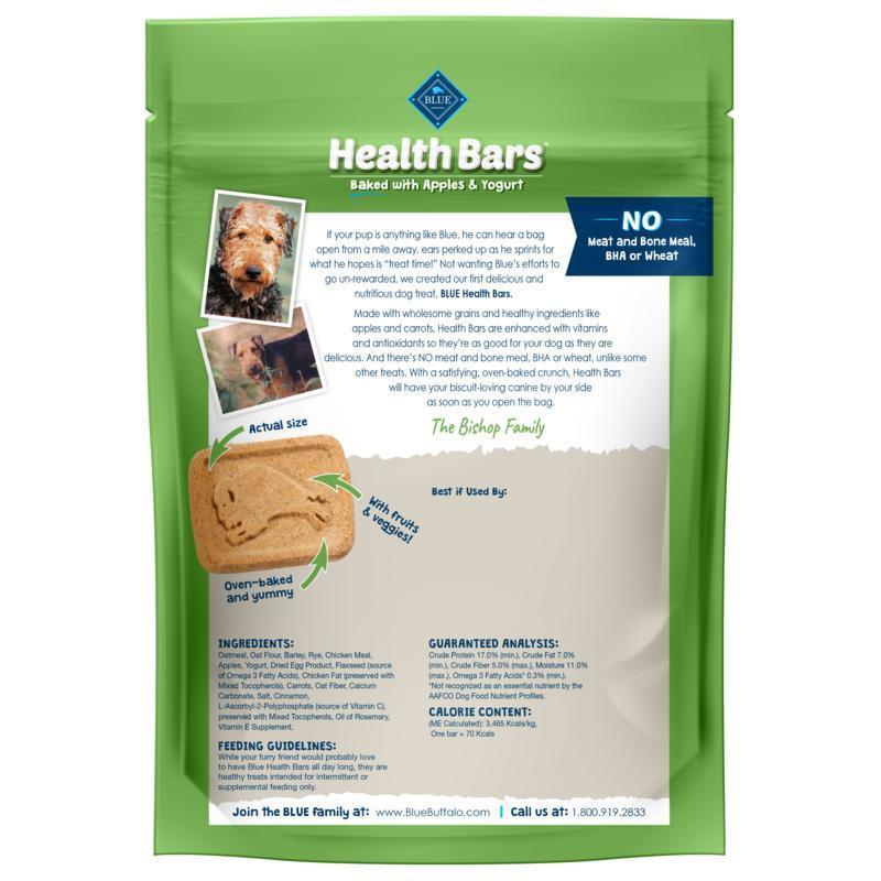 Blue Buffalo Health Bars Apple & Yogurt - 454g - Dog Treats - Blue Buffalo - PetMax Canada