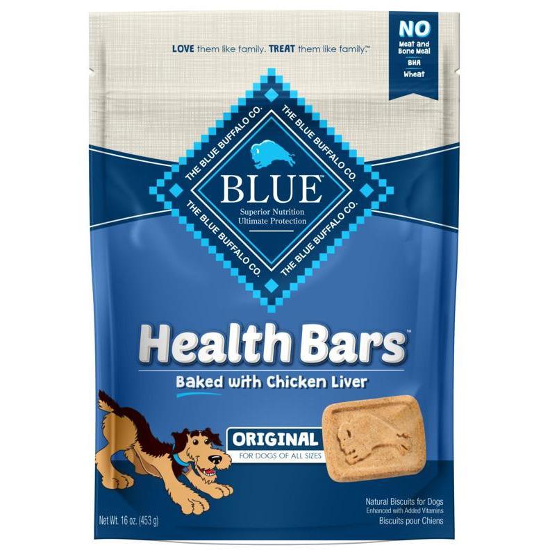 Blue Buffalo Health Bars Chicken Liver Crunch - 454g - Dog Treats - Blue Buffalo - PetMax Canada