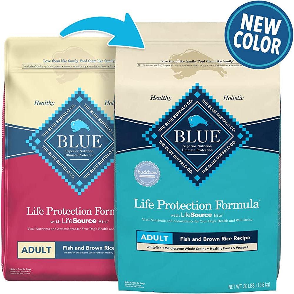 Blue Buffalo Life Protection Dog Food Fish & Brown Rice - 11.7 Kg - Dog Food - Blue Buffalo - PetMax Canada