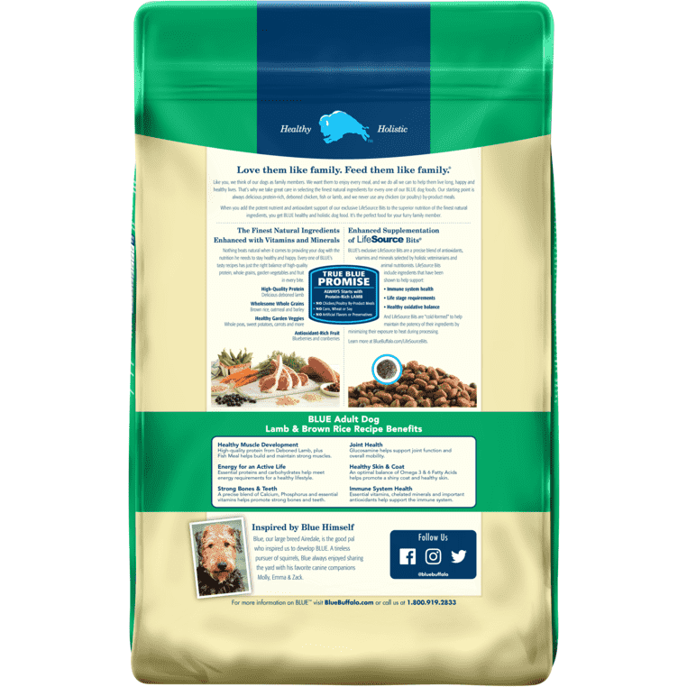 Blue lamb and rice dog food hotsell