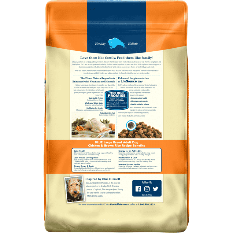 Blue Buffalo Life Protection Dog Food Large Breed Chicken & Rice - 11.7 Kg - Dog Food - Blue Buffalo - PetMax Canada