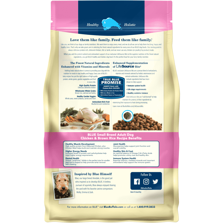 Blue Buffalo Life Protection Dog Food Small Breed Chicken & Rice - 2.72 Kg - Dog Food - Blue Buffalo - PetMax Canada