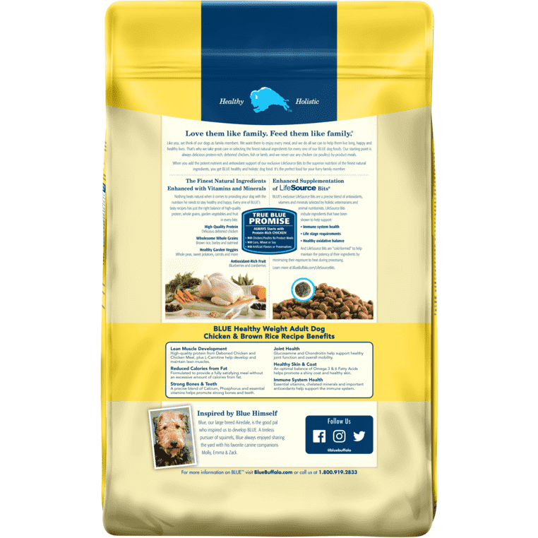 Blue Buffalo Life Protection Formula Healthy Weight Chicken Brown Rice Adult Dry Dog Food 26 lb