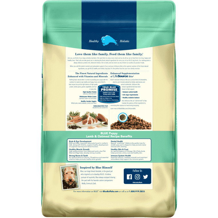 Blue Buffalo Life Protection Puppy Food Lamb & Oatmeal - 11.7 Kg - Dog Food - Blue Buffalo - PetMax Canada