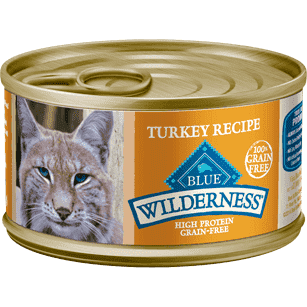 Blue Buffalo Wilderness Canned Cat Food Turkey - 156g - Canned Cat Food - Blue Buffalo - PetMax Canada