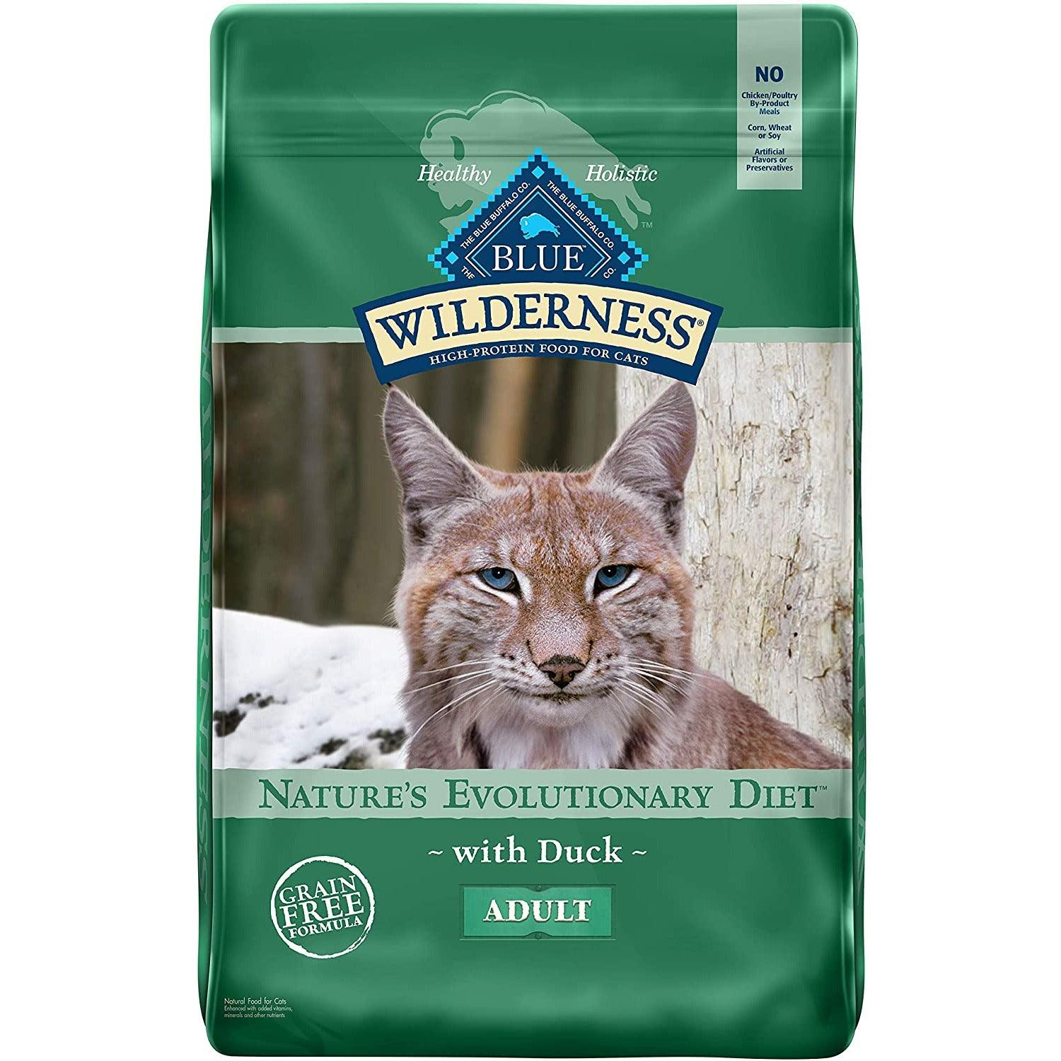 Blue Buffalo Wilderness Cat Food Adult Duck - 2.27 Kg - Cat Food - Blue Buffalo - PetMax Canada