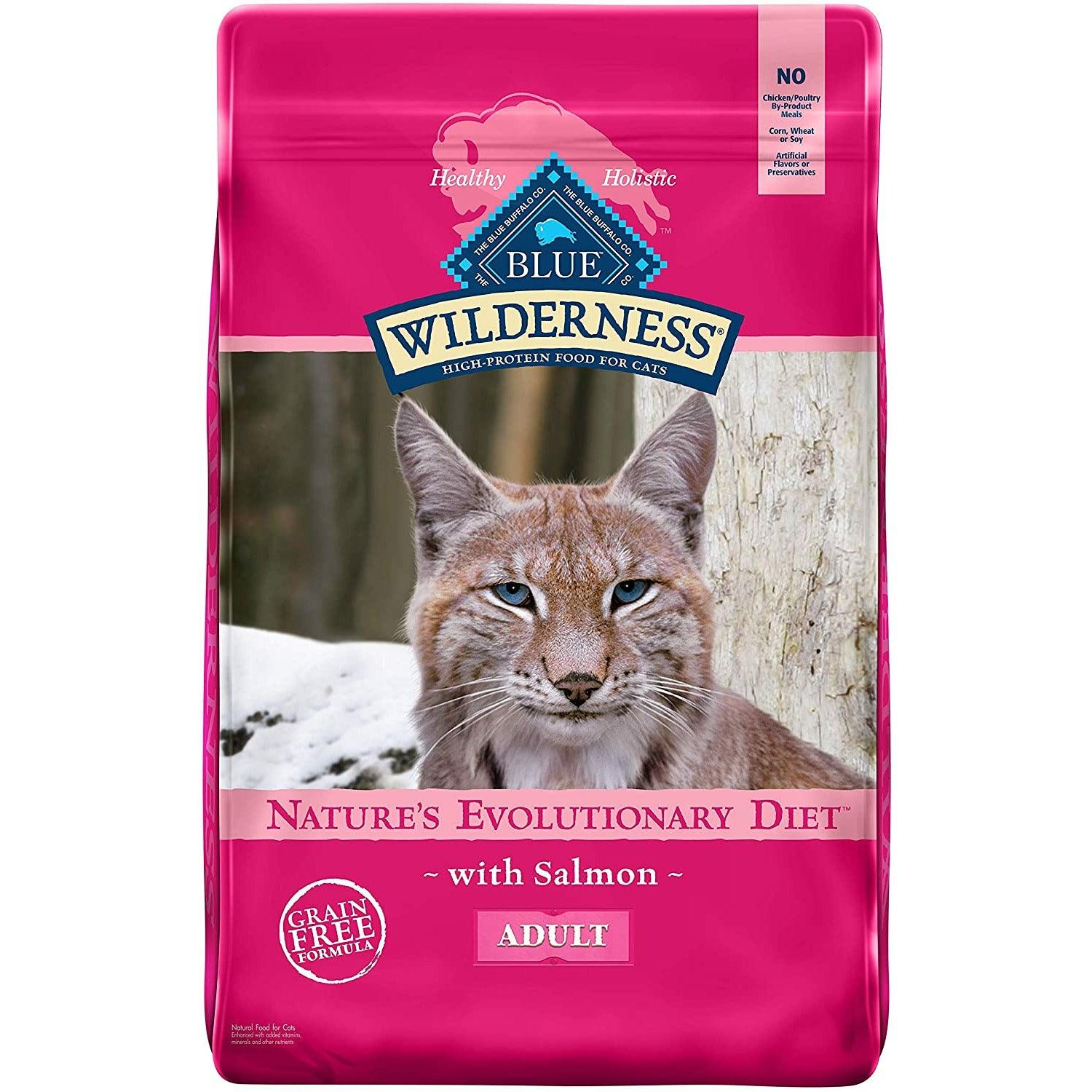 Blue Buffalo Wilderness Cat Food Adult Salmon - 2.2 Kg - Cat Food - Blue Buffalo - PetMax Canada