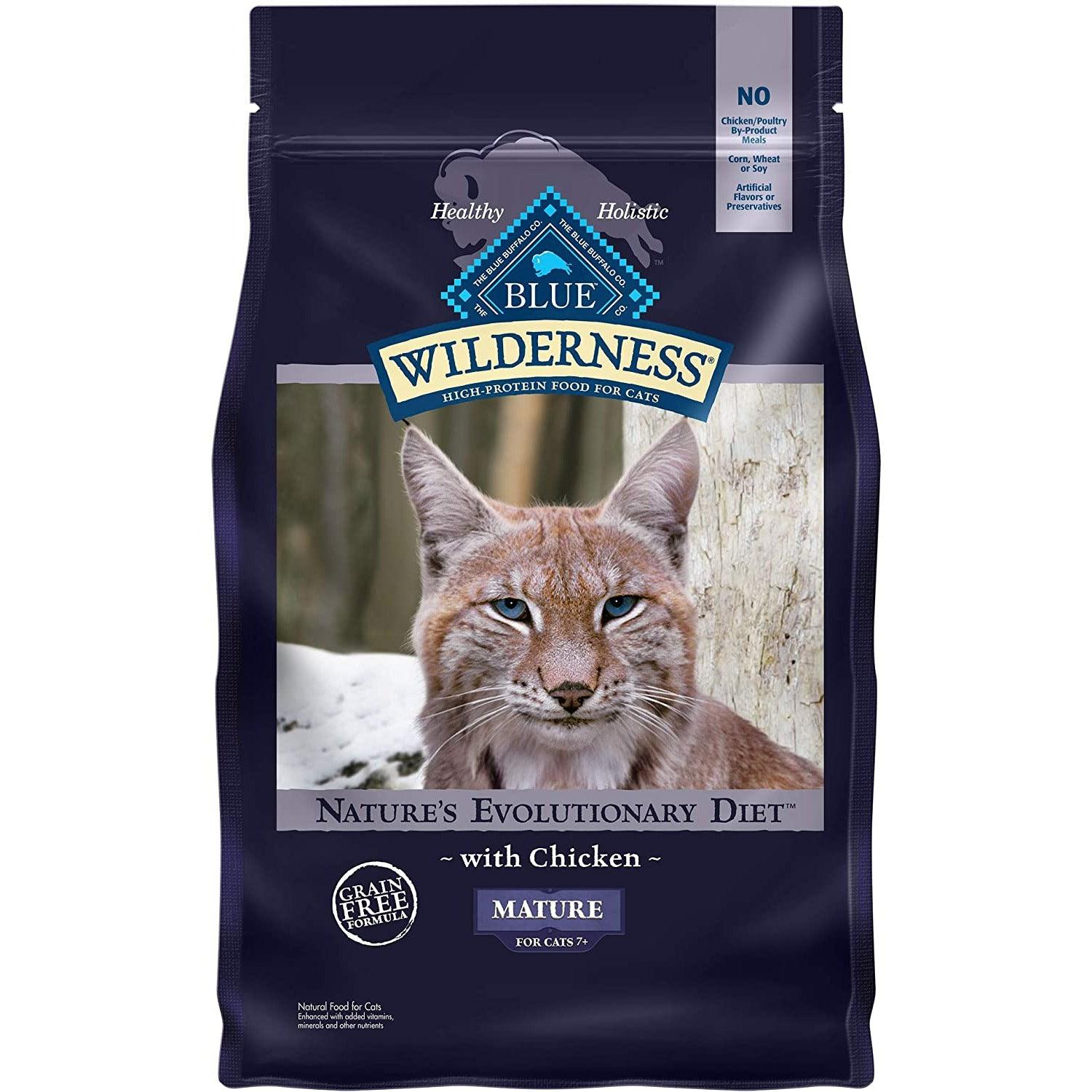 Blue Buffalo Wilderness Cat Food Mature Chicken - 2.27 Kg - Cat Food - Blue Buffalo - PetMax Canada