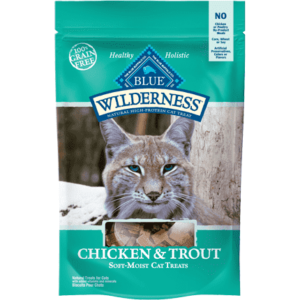 Blue Buffalo Wilderness Cat Treats Chicken & Trout - 56.7g - Cat Treats - Blue Buffalo - PetMax Canada