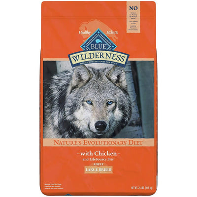Blue Buffalo Wilderness Dog Food Large Breed Chicken - 10.9 Kg - Dog Food - Blue Buffalo - PetMax Canada