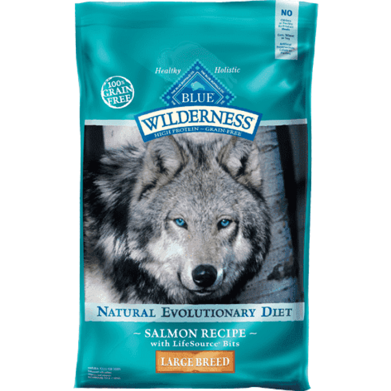 Blue Buffalo Wilderness Dog Food Large Breed Salmon - 10.9 Kg - Dog Food - Blue Buffalo - PetMax Canada