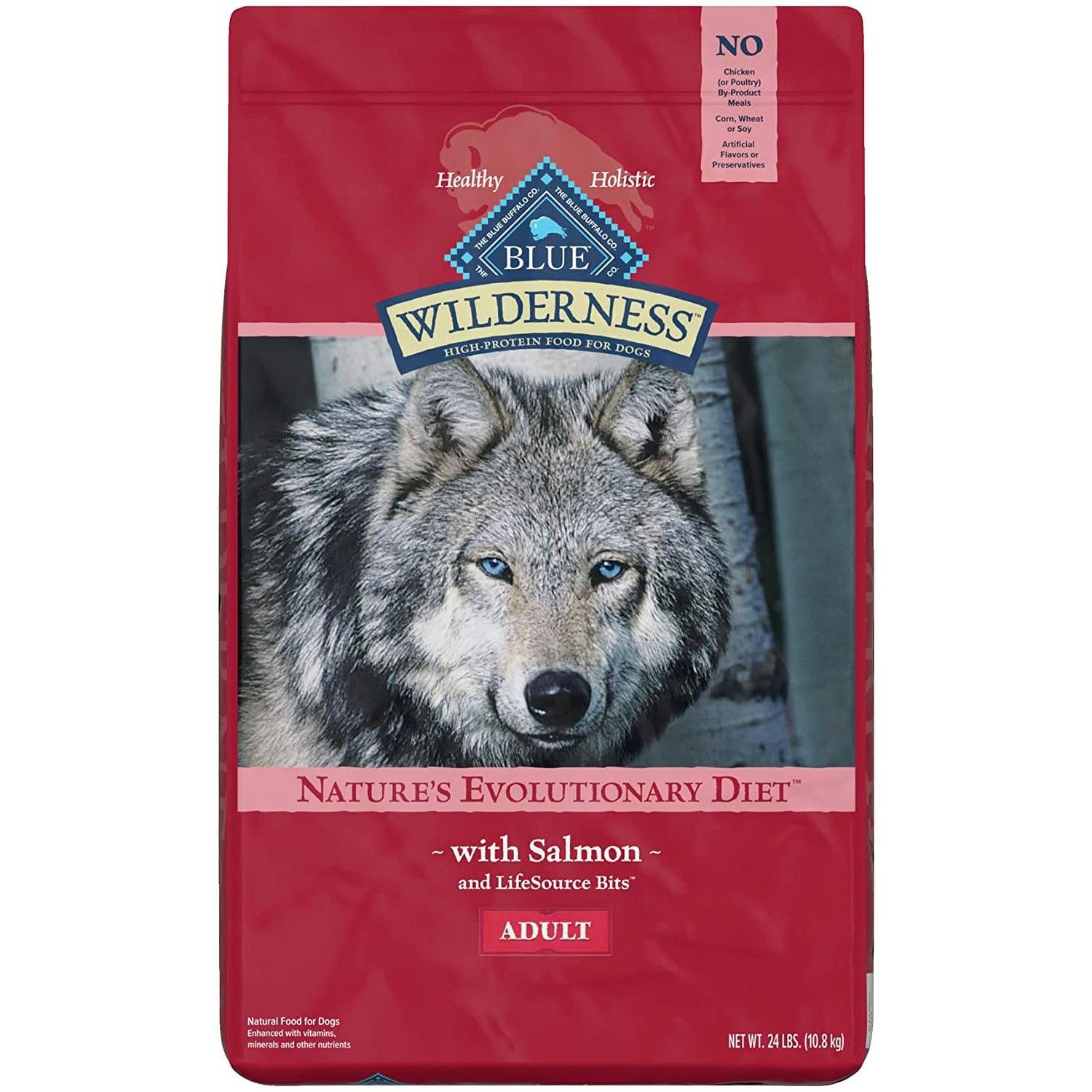 Blue Buffalo Wilderness Dog Food Salmon Formula - 10.9 Kg - Dog Food - Blue Buffalo - PetMax Canada