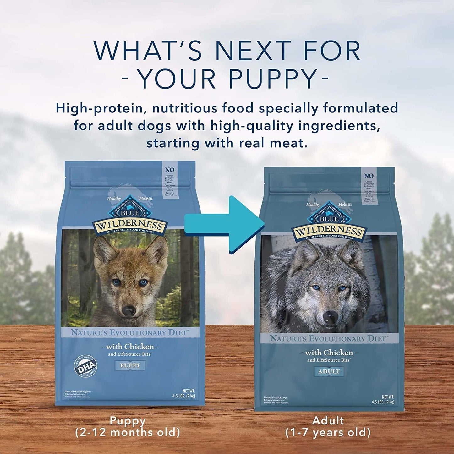 Blue Buffalo Wilderness Puppy Food Chicken Formula - 2 Kg - Dog Food - Blue Buffalo - PetMax Canada