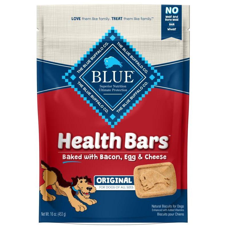 Blue Health Bars Bacon, Egg & Cheese - 454g - Dog Treats - Blue Buffalo - PetMax Canada