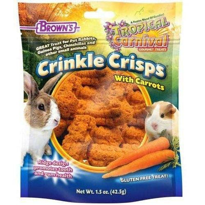 Brown's Small Animal Crinkle Crisp With Carrot - 70g - Small Animal Food Treats - Brown's - PetMax Canada