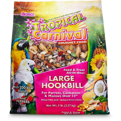 Brown's Tropical Carnival Large Hookbill Food - 2.27 Kg - Bird Food - Brown's - PetMax Canada