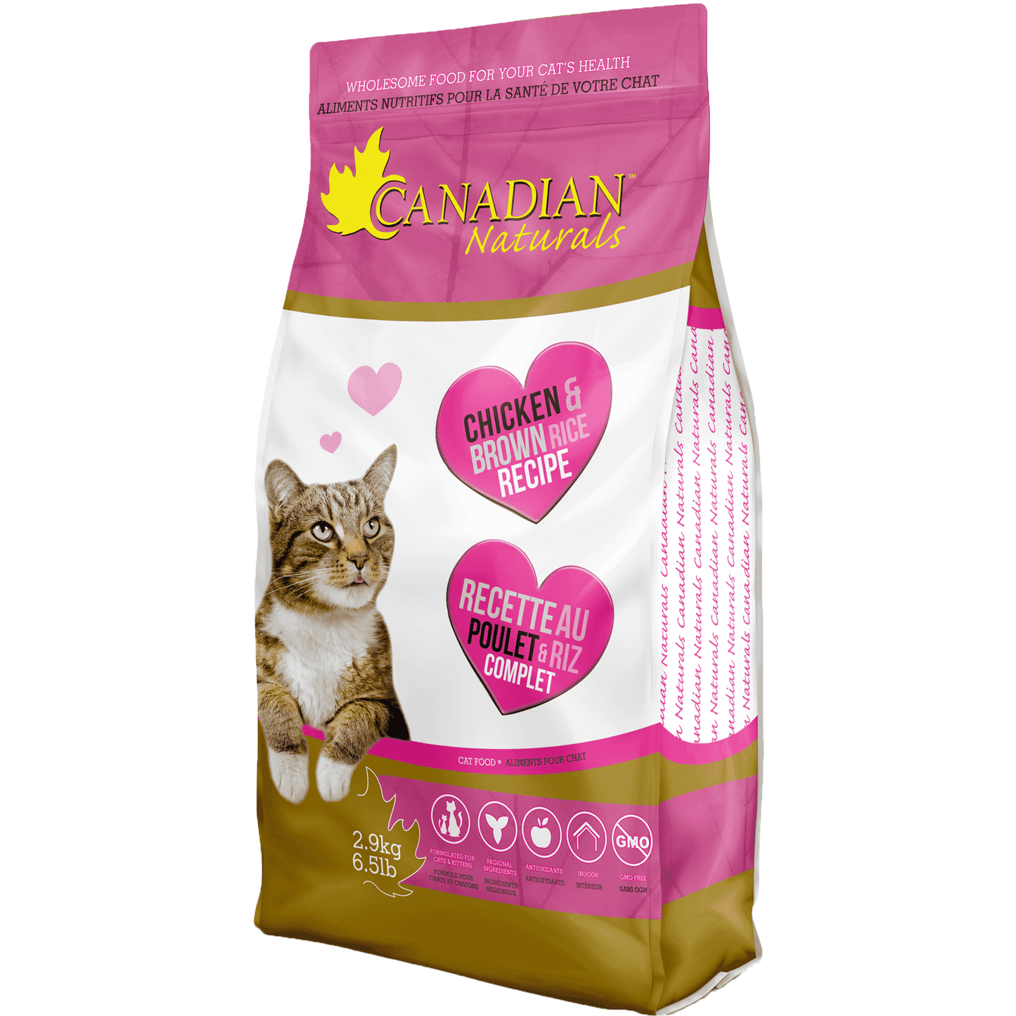 Canadian Naturals Cat Food Chicken & Brown Rice - 1.36 Kg - Cat Food - Canadian Naturals - PetMax Canada