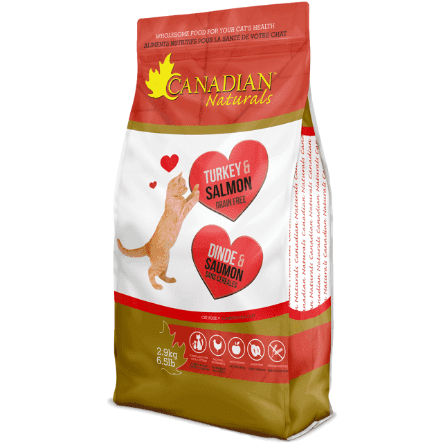 Canadian Naturals Cat Food Grain Free Turkey & Salmon - 1.36 Kg - Cat Food - Canadian Naturals - PetMax Canada