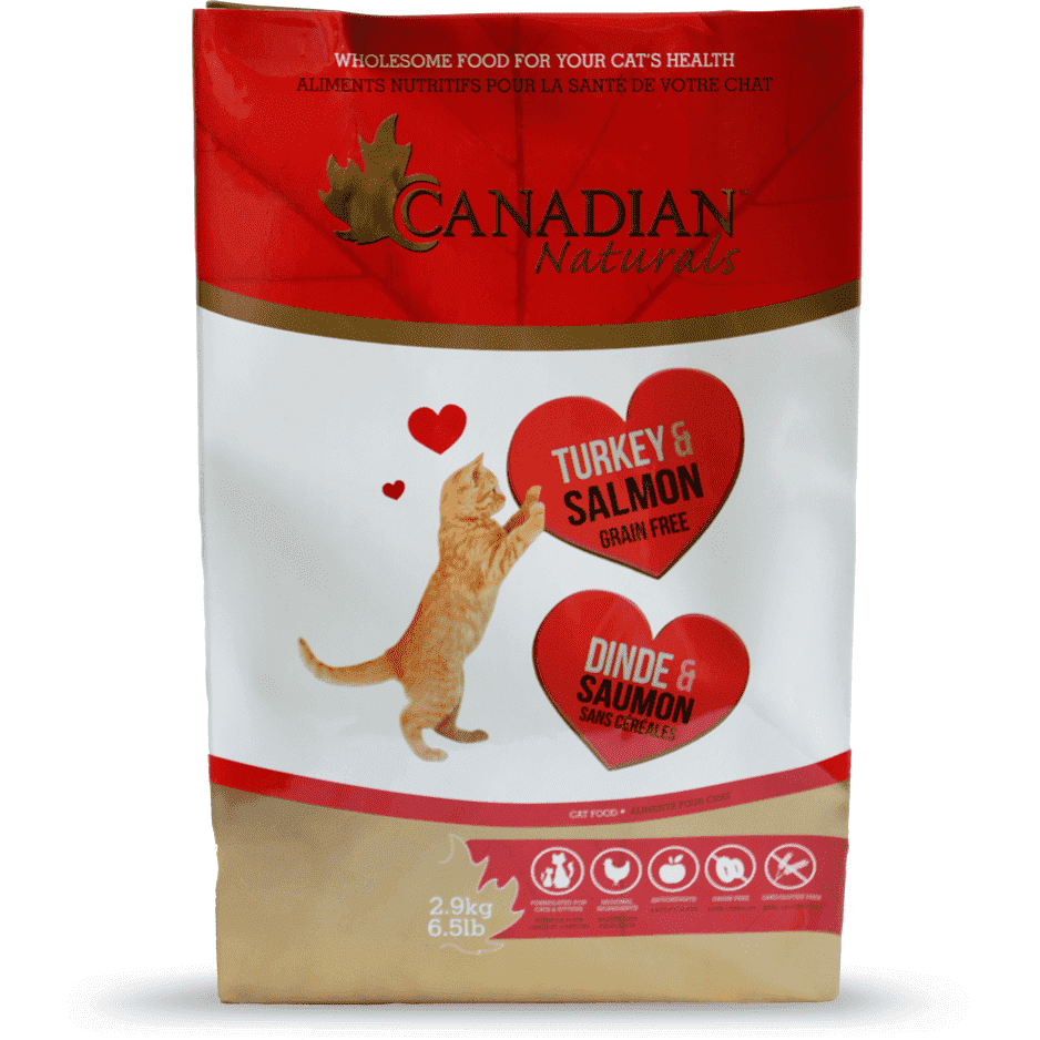 Canadian Naturals Cat Food Grain Free Turkey & Salmon - 1.36 Kg - Cat Food - Canadian Naturals - PetMax Canada