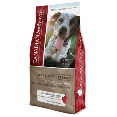 Canadian Naturals Dog Food Pork & Brown Rice - 2.27 Kg - Dog Food - Canadian Naturals - PetMax Canada