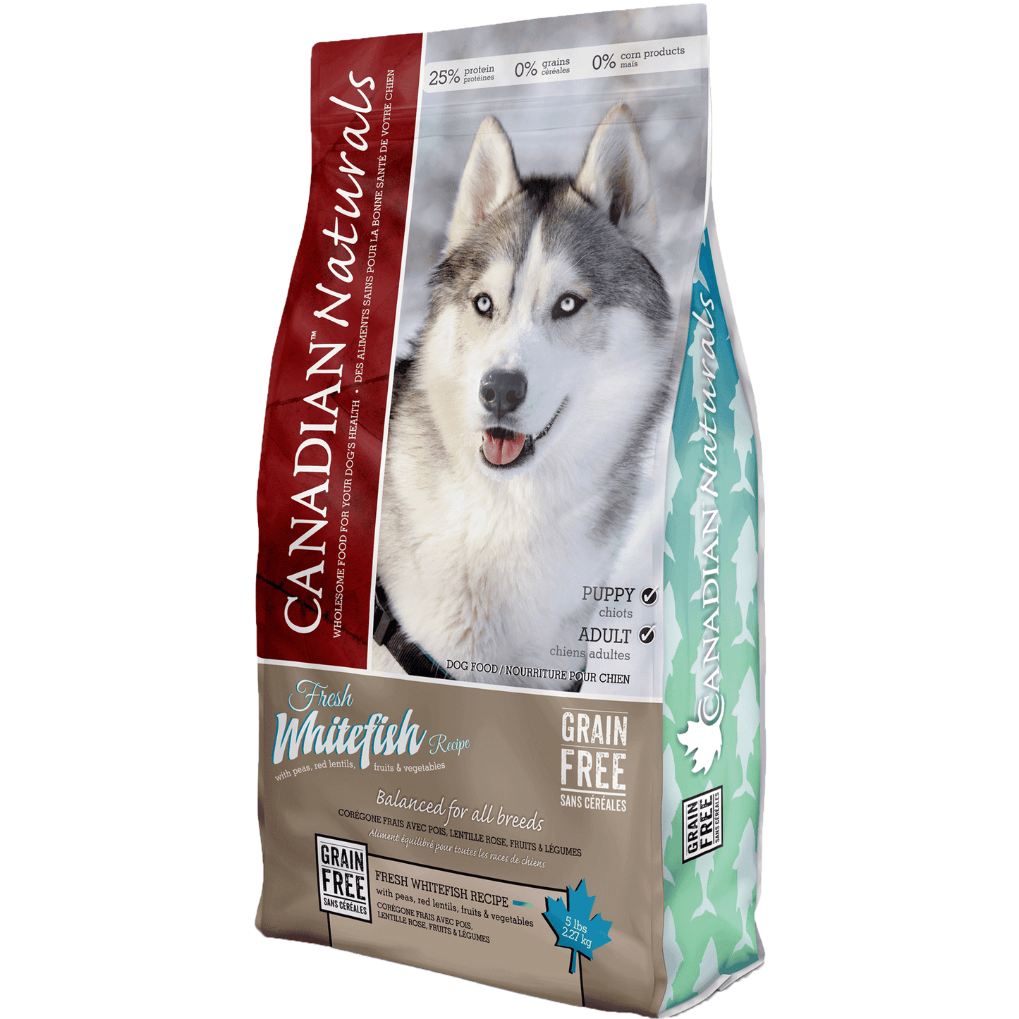 Canadian Naturals Grain Free Whitefish Dog Food - 2.27 Kg - Dog Food - Canadian Naturals - PetMax Canada