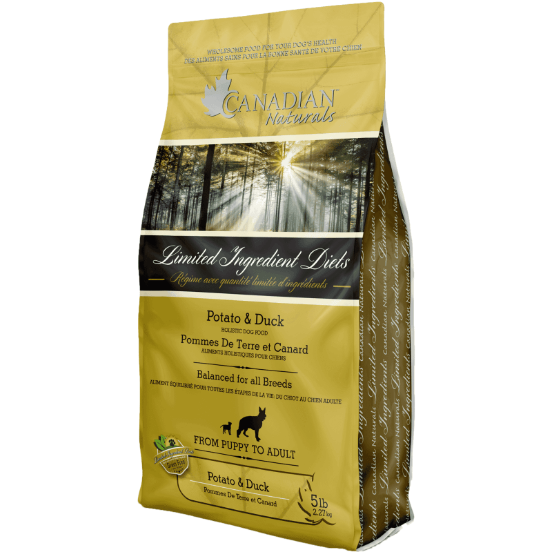 Canadian Naturals L.I.D. Potato & Duck Dog Food - 2.27 Kg - Dog Food - Canadian Naturals - PetMax Canada